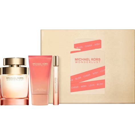 michael kors wonderlust deluxe gift set|wonderlust perfume gift set boots.